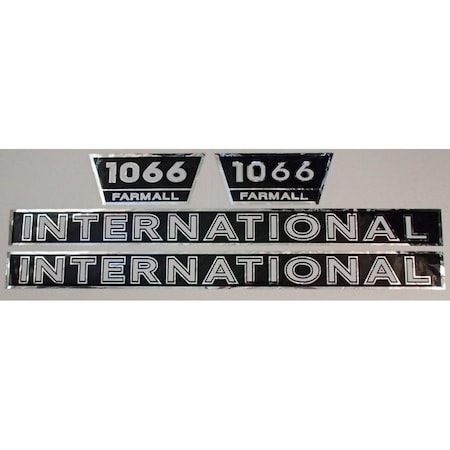 Aftermarket Hood And Numbers Only Decal Set Fits IH Fits FARMALL 1066 FA606S